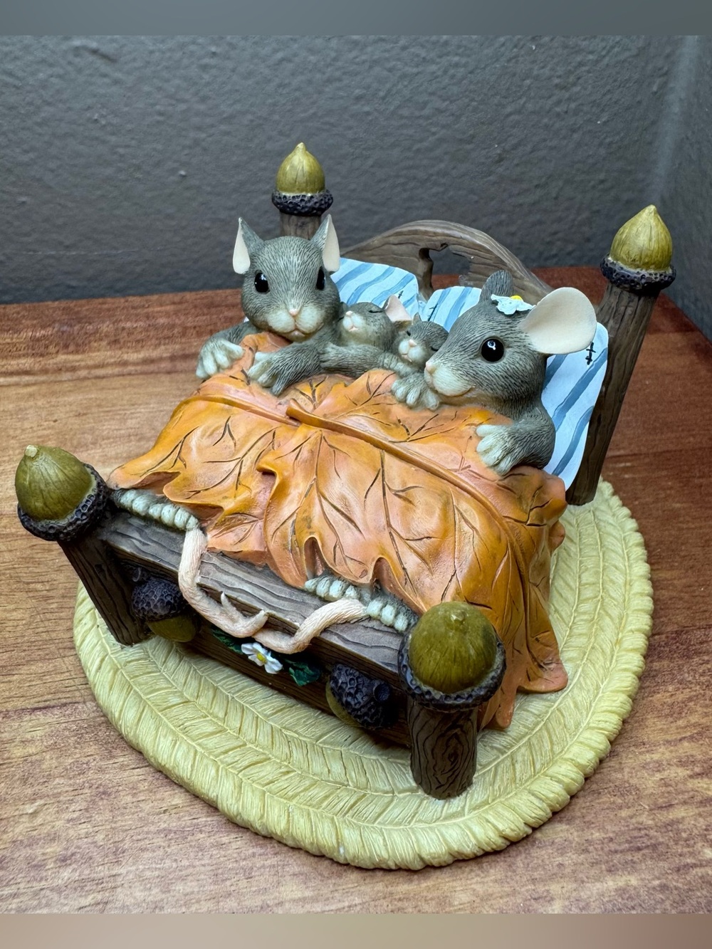 🍂 Charming Tails “The Honeymoon’s Over” Family Decor Keepsake